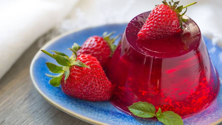 La gelatina está hecha con tejidos de origen animal