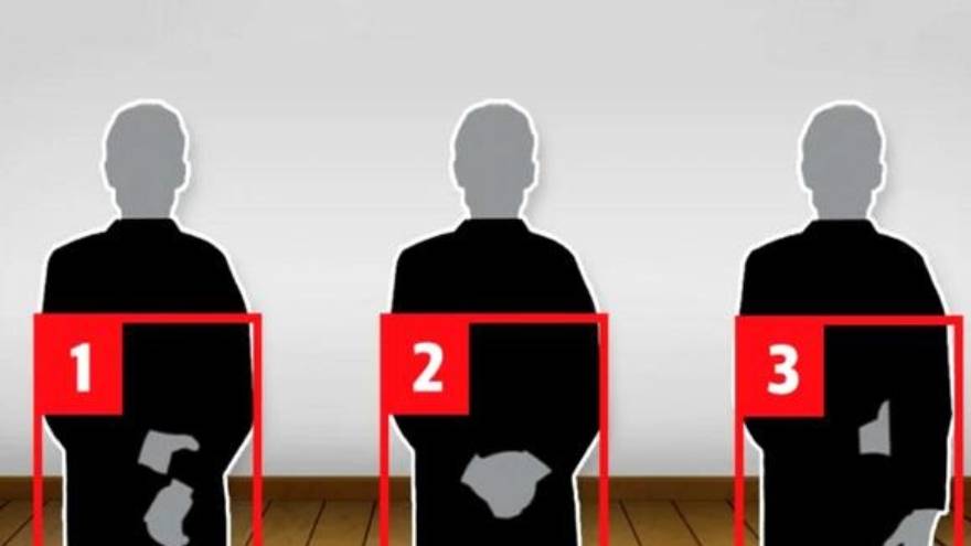 La imagen para resolver el test visual