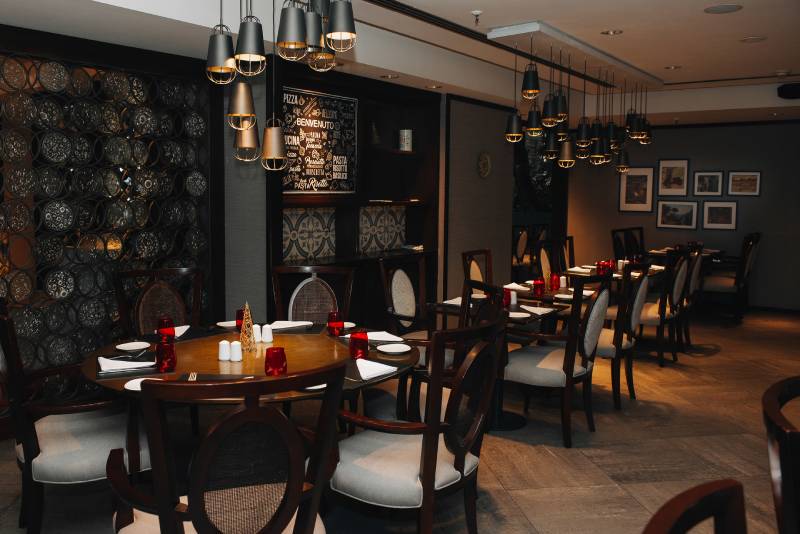 Tradición italiana en el restaurante del Hotel Sheraton. 