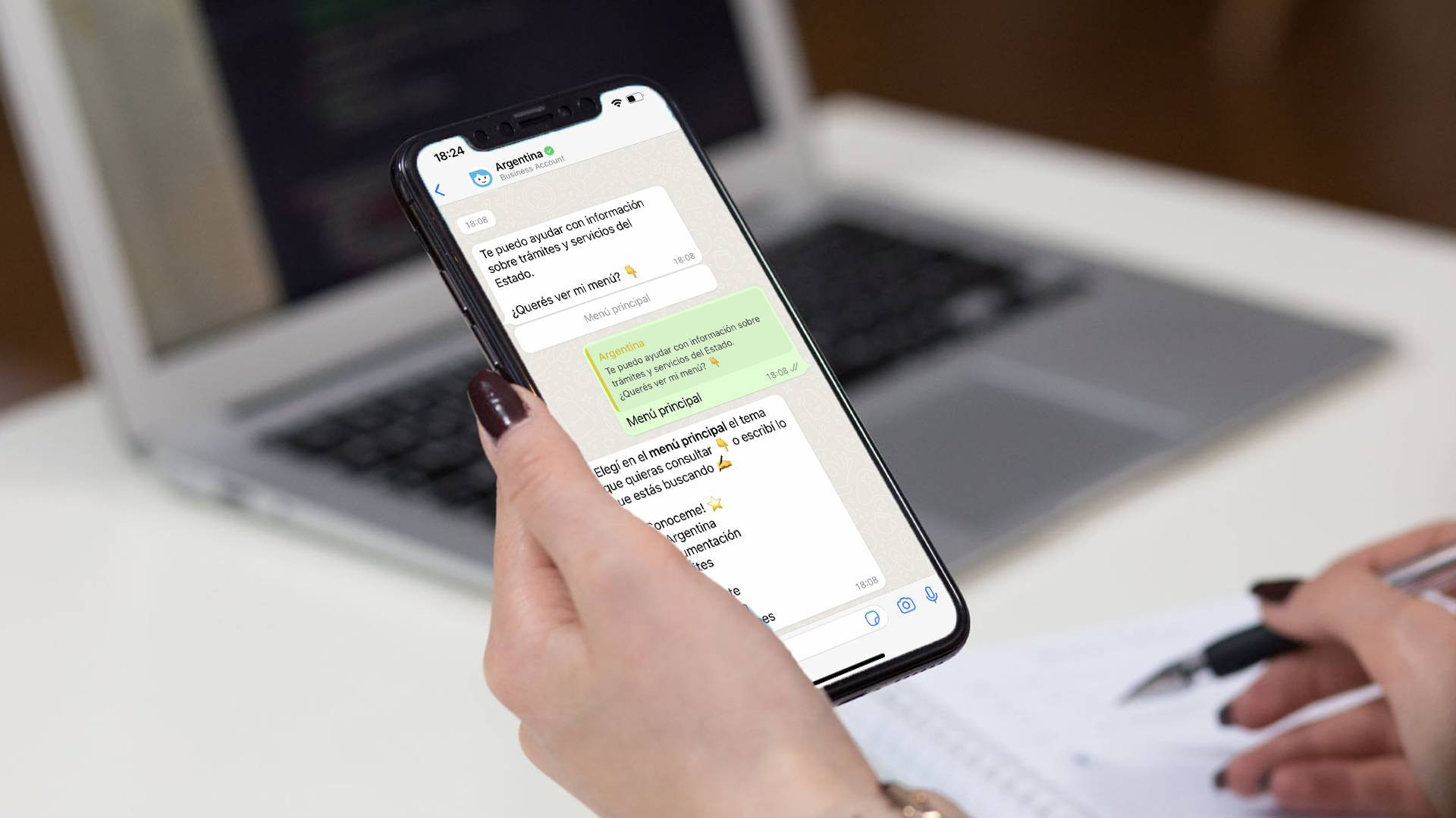 Tina se creó el 2022, disponible a través de Mi Argentina, WhatsApp y el sitio web del Gobierno