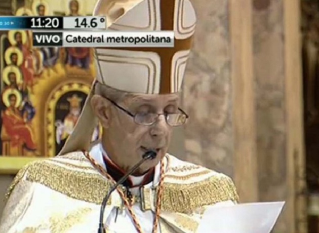 El cardenal Poli será el encargado del tradicional Tedeum, que esta vez será virtual