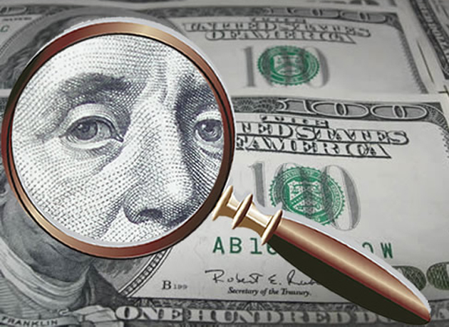 Si un billete de dólar es falso, su textura será muy áspera