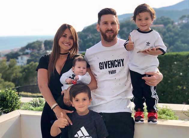La familia de Antonela, con fuerte presencia empresaria en Rosario.