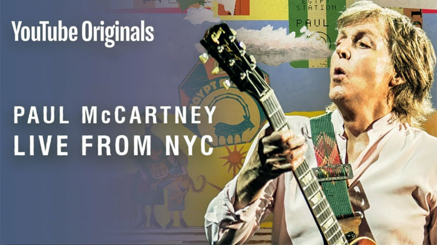 Músicos como Paul McCartney usan YouTube para sus recitales especiales.