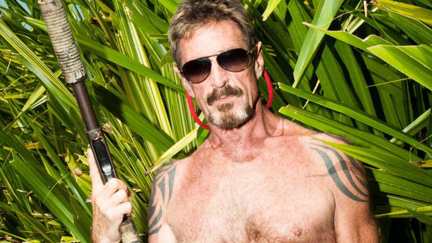 John McAfee se vio envuelto en una nueva polémica.