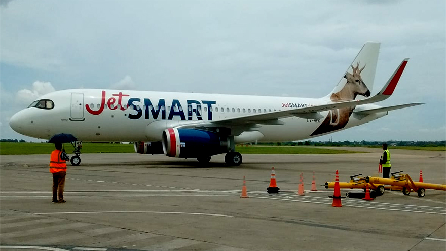 Desde este año, JetSmart opera cabotaje desde el Aeroparque porteño.