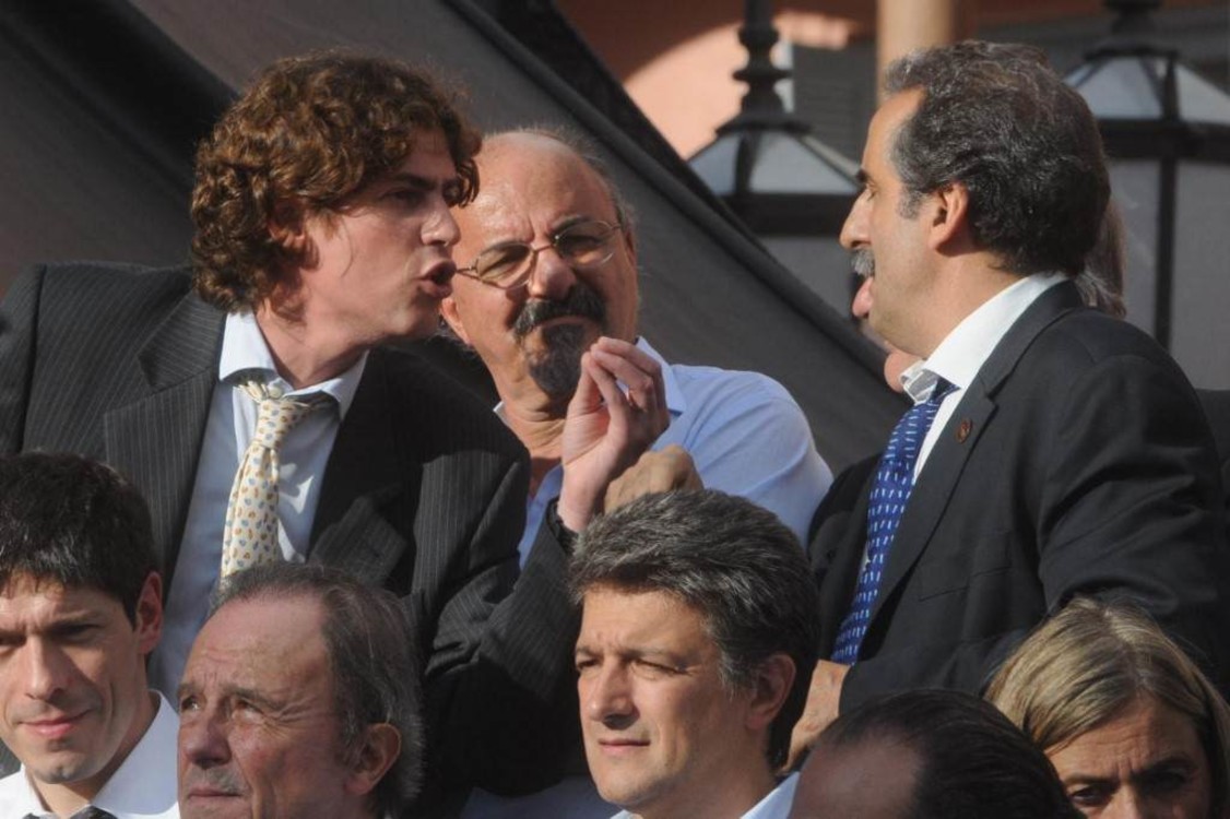Guillermo Moreno en un de sus tantos escándalos, con Martín Losteau.