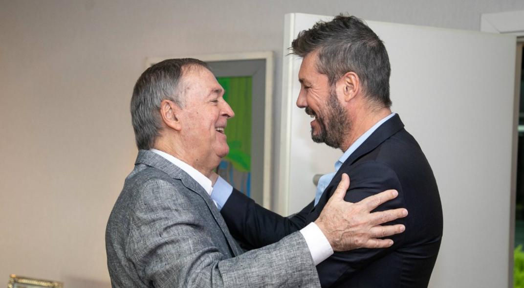 Tinelli y Juan Schiaretti en épocas de Alternativa Federal.
