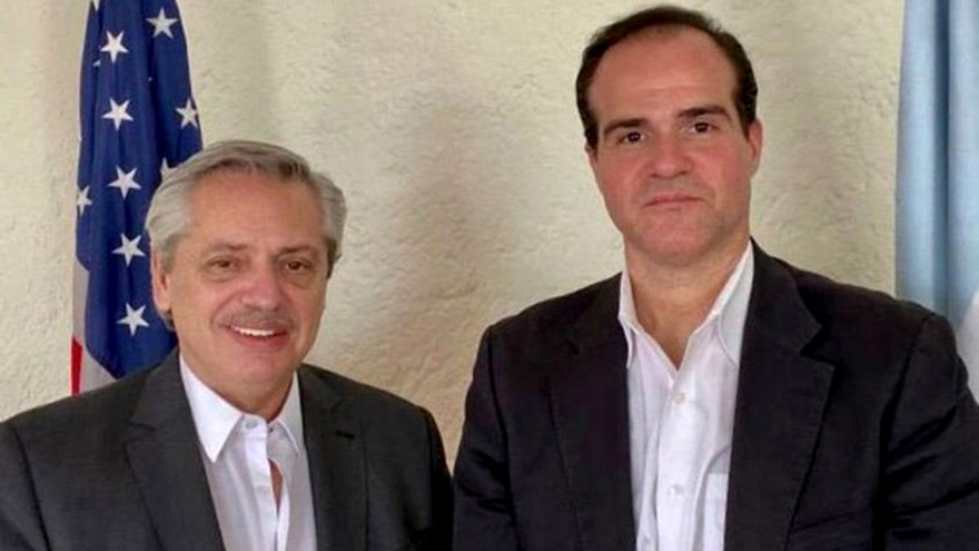 Alberto Fernández con Mauricio Claver Carone, nuevo titular del BID