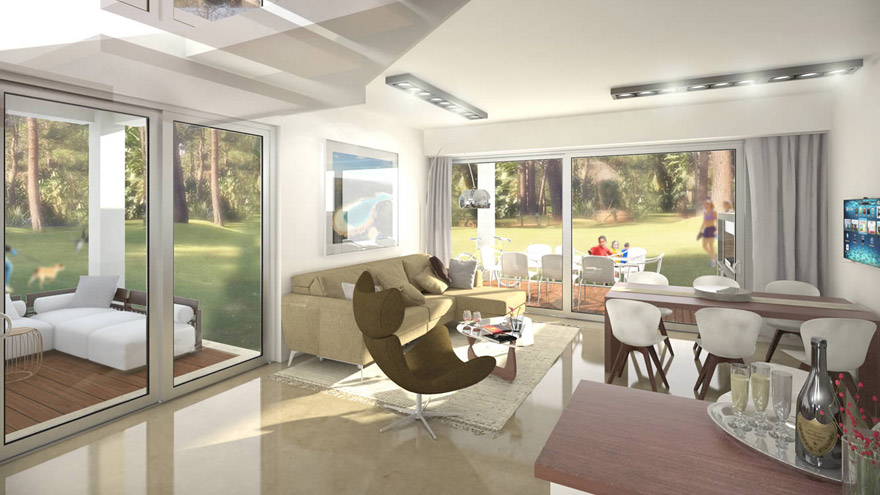 Una de las 40 casas de Gardens View.