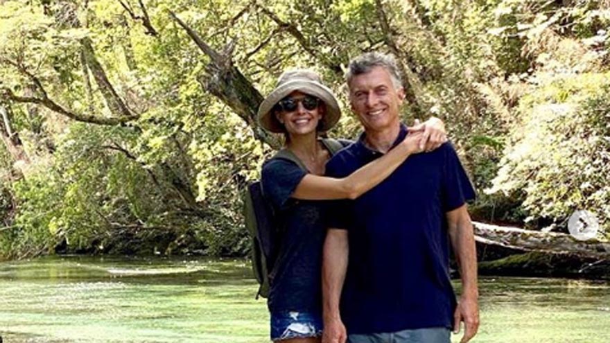 Juliana Awada junto a Mauricio Macri.