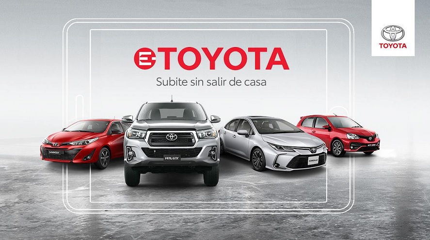 Toyota invita a comprar sus autos vía online.