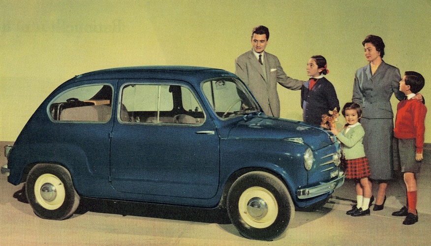 El Fiat 600, el más deseado en Europa durante los años 50.