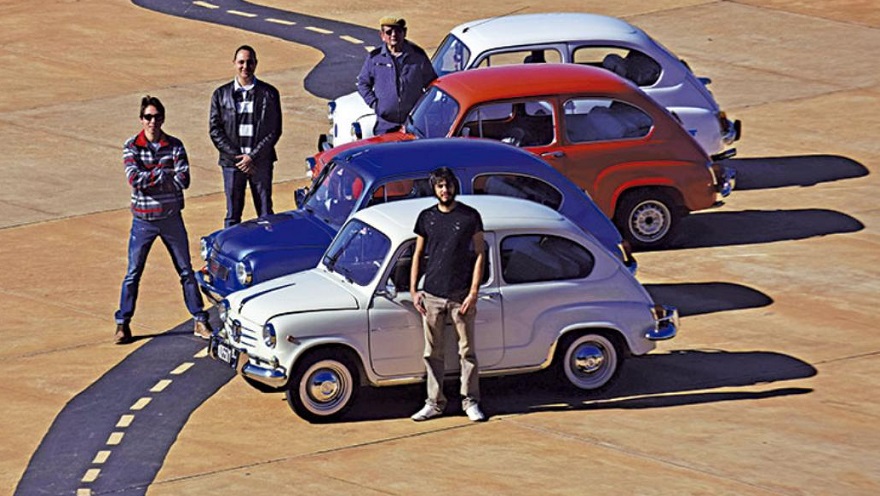 Ciento de fanáticos sostienen la leyenda del Fiat 600.