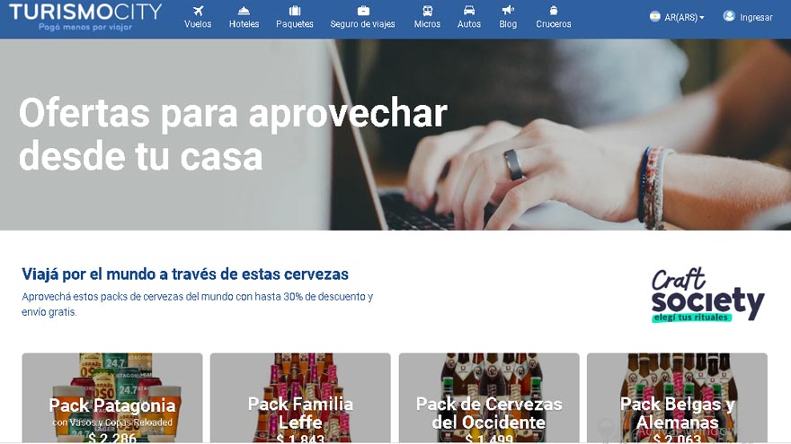 Turismocity dejó de publicar viajes y ahora difunde ofertas para pedir desde casa