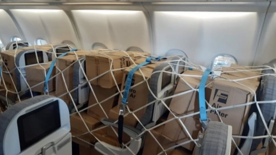 El vuelo para traer insumos médicos desde China fue objeto de reivindicación política por parte del Gobierno