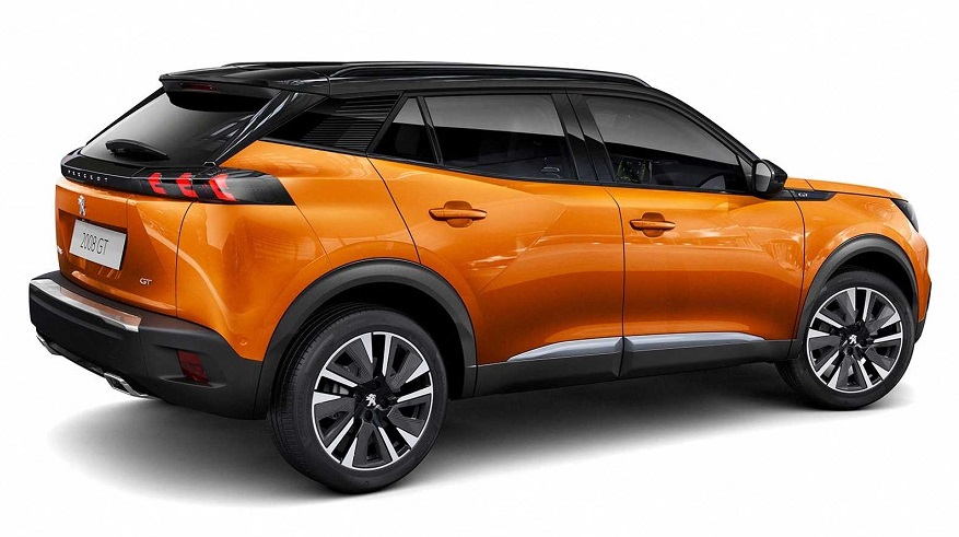 Peugeot 2008, mirada posterior.