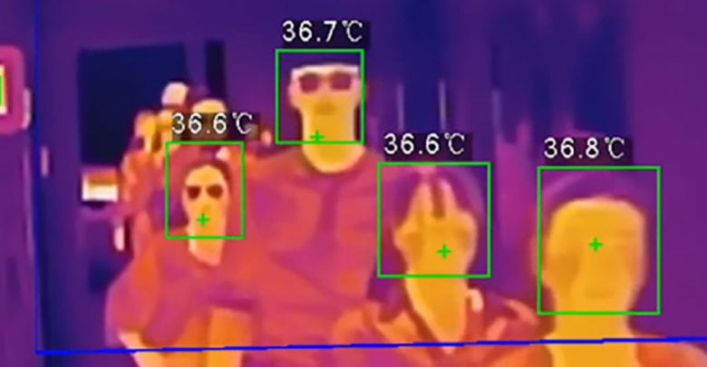 El control térmico agiliza el flujo de personas.