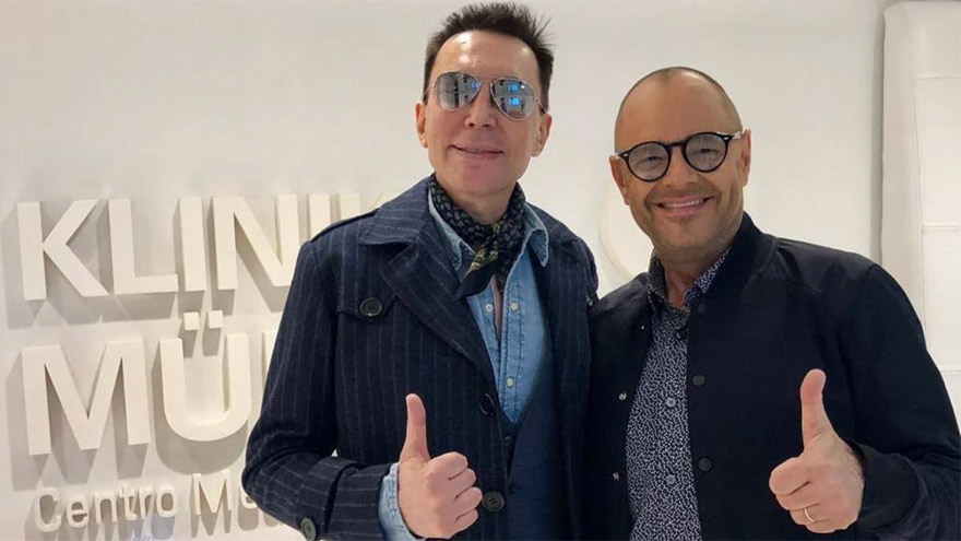 El médico se codeaba con figuras de la TV argentina.