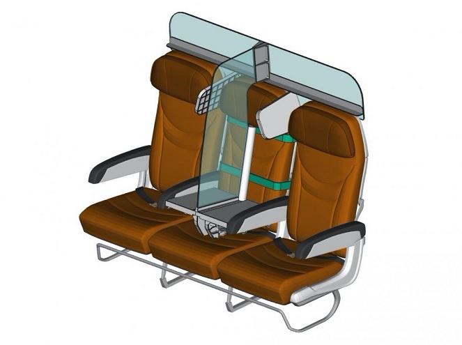 Estos nuevos asientos prometen mantener la distancia social entre pasajeros