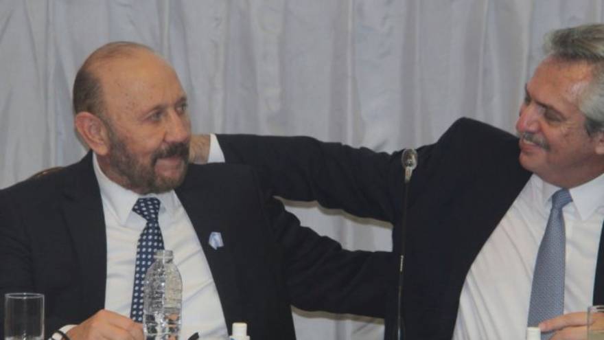 Gildo Insfrán junto al presidente Alberto Fernández