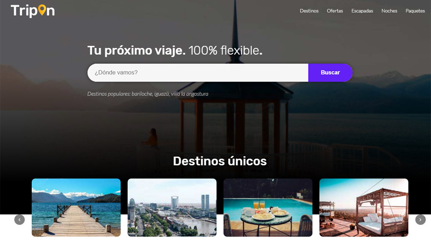 La plataforma Tripon agrupa a hoteles de Argentina y Uruguay.