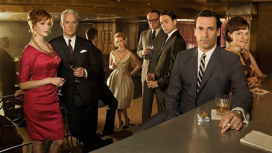 Mad Men, una de las series mejor calificadas por críticos y público.