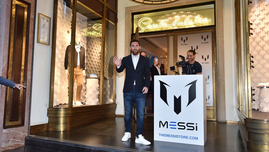 The Messi Store, otro de los negocios del líder del Barcelona.