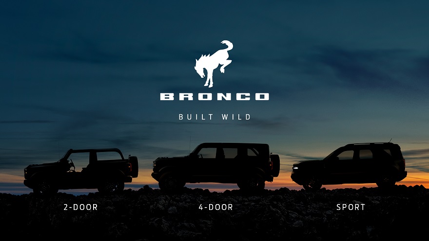 Ford Bronco, en tres versiones.