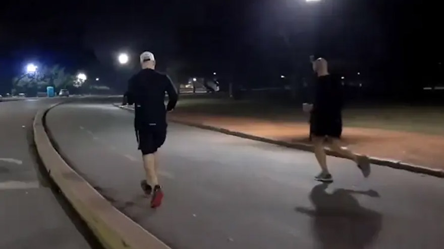Runners: Rodríguez Larrega se ejercitó junto a Méndez.