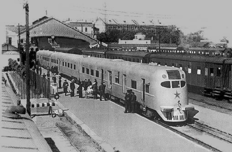 Ganz Rosario en la estación central de Riga