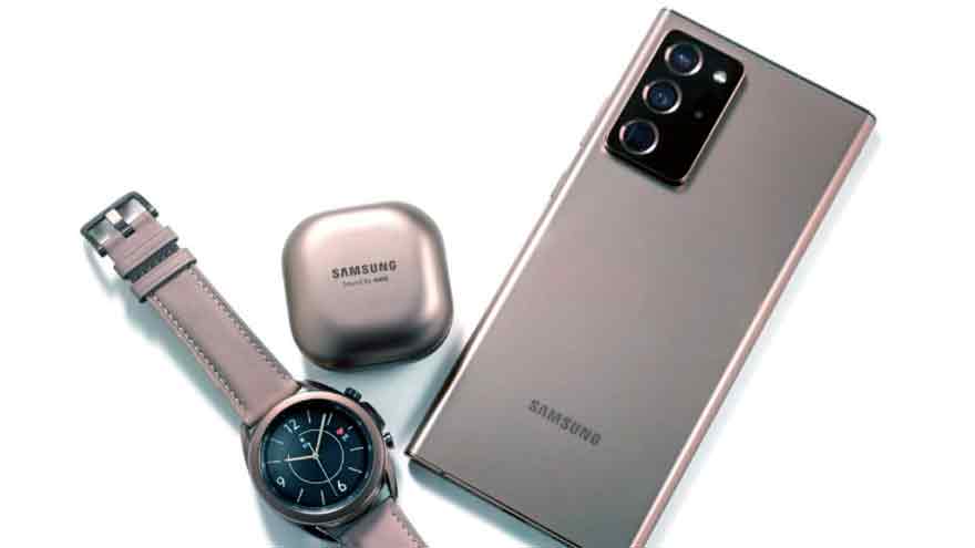 En el evento se lanzó un nuevo reloj y auriculares de Samsung.