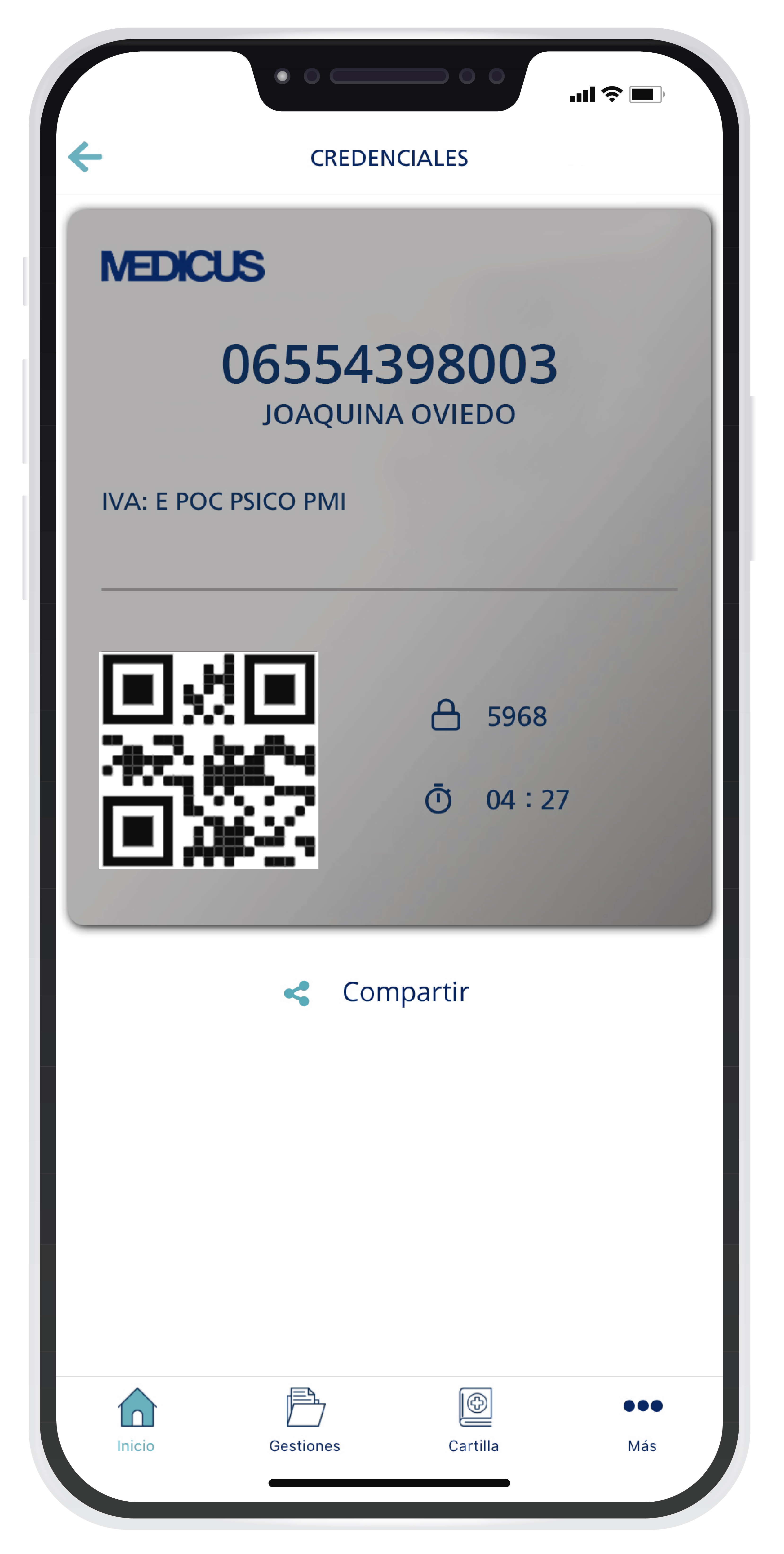 La app Mi Medicus permite llevar la credencial del asociado a todos lados