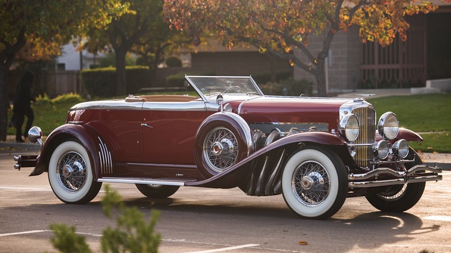 Duesenberg Model J, autos antiguos de colección.