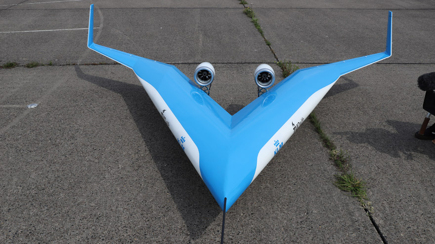 El prototipo a escala que voló esta semana.