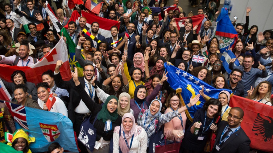 Becarios Chevening de distintas nacionalidades en el día de orientación