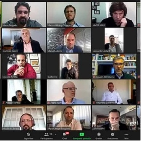 El encuentro virtual de dirigentes liberales, que elaboró una carta dirigida al presidente Alberto Fernández para cuestionar la política sanitaria