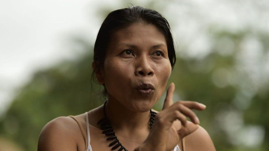 Neonte Nenquino, líder del movimiento indígena del Amazonas