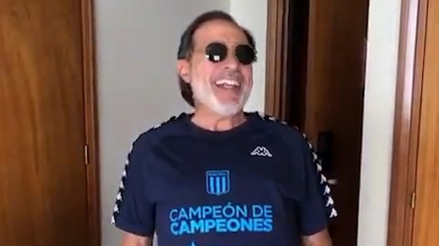 Su fanatismo por Racing no reconoce límites