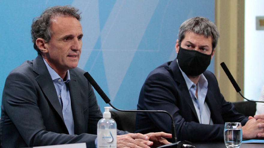 Katopodis y Lammens anunciaron la construcción de los módulos sanitarios.