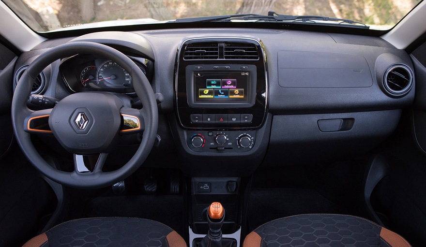 Renault Kwid Outsider por dentro.
