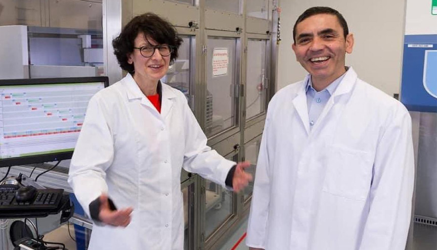 el matrimonio creador de la vacuna de Pfizer/BioNTech, consideraron que la pandemia podría terminar 