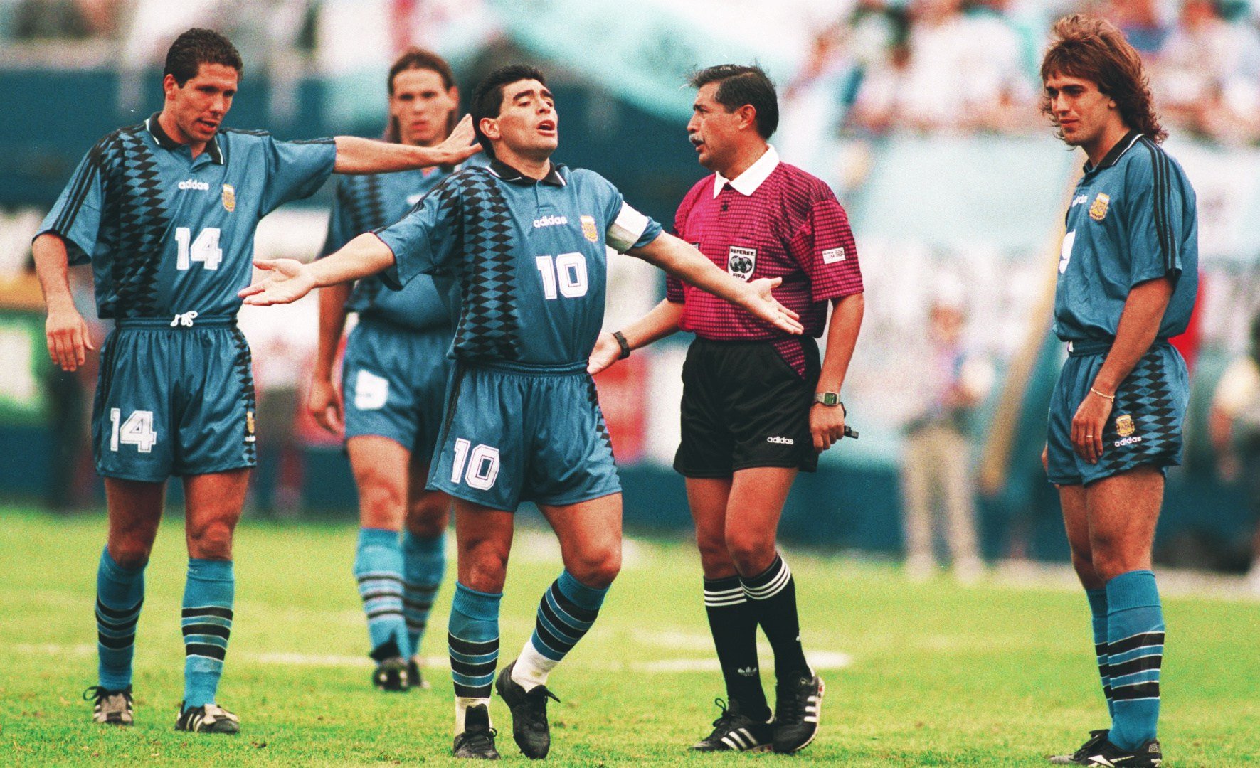 Maradona en el mundial de Estados Unidos de 1994