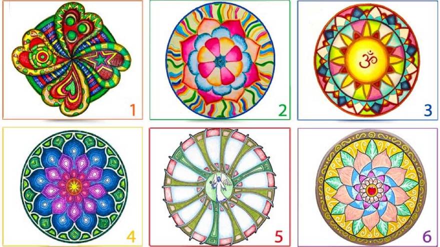 La imagen para elegir uno de los mandalas
