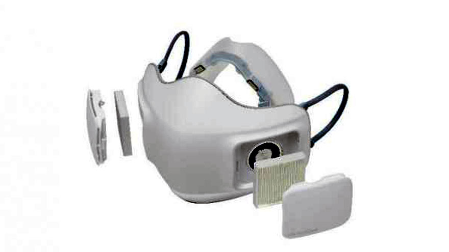 La mascarilla de LG tiene componentes electrónicos.