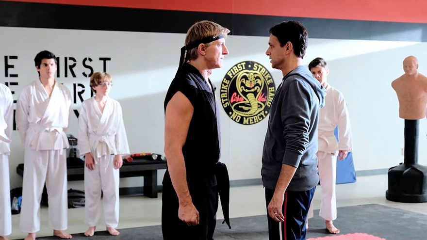 Cobra Kai reúne a dos de los principales personajes de la película Karate Kid, 30 años después