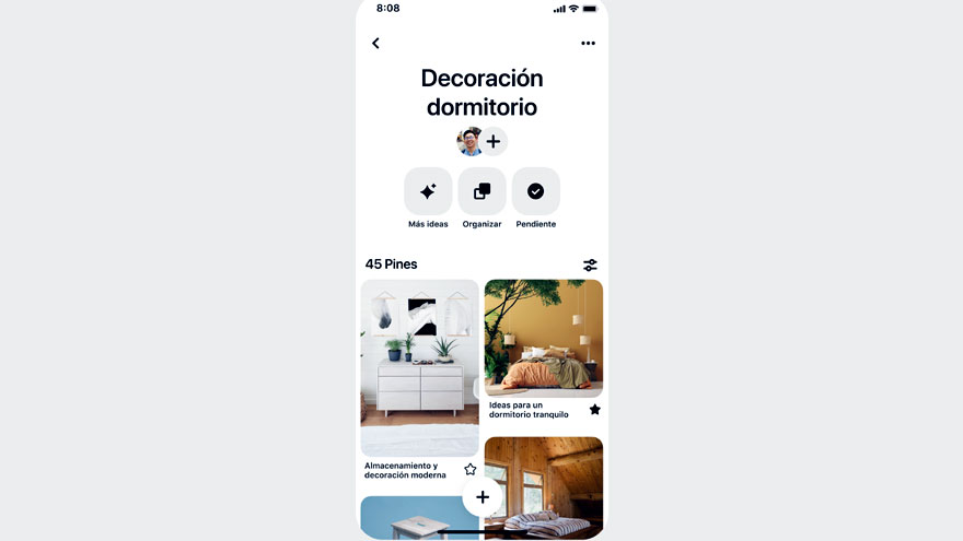 Pinterest sumó nuevas alternativas para plasmar ideas.