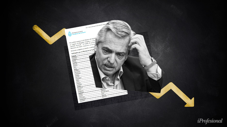 La imagen del presidente cayó luego del