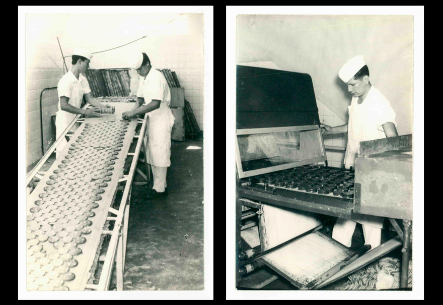 Quinto aniversario: así se producían los alfajores Jorgito en 1965.
