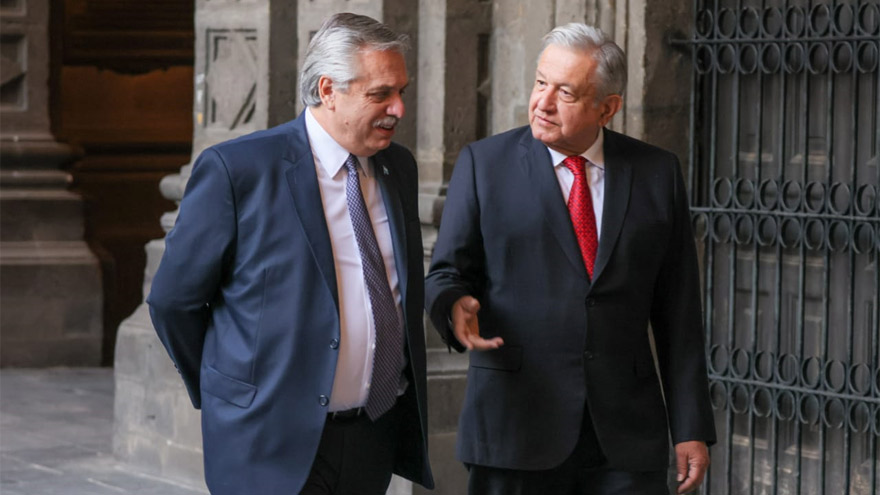 Presidentes: Fernández y López Obrador se reunieron en persona esta semana.